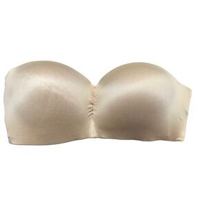 Bali‎ Strapless Bra Underwire Padded Seamless Beige M/M DF6503